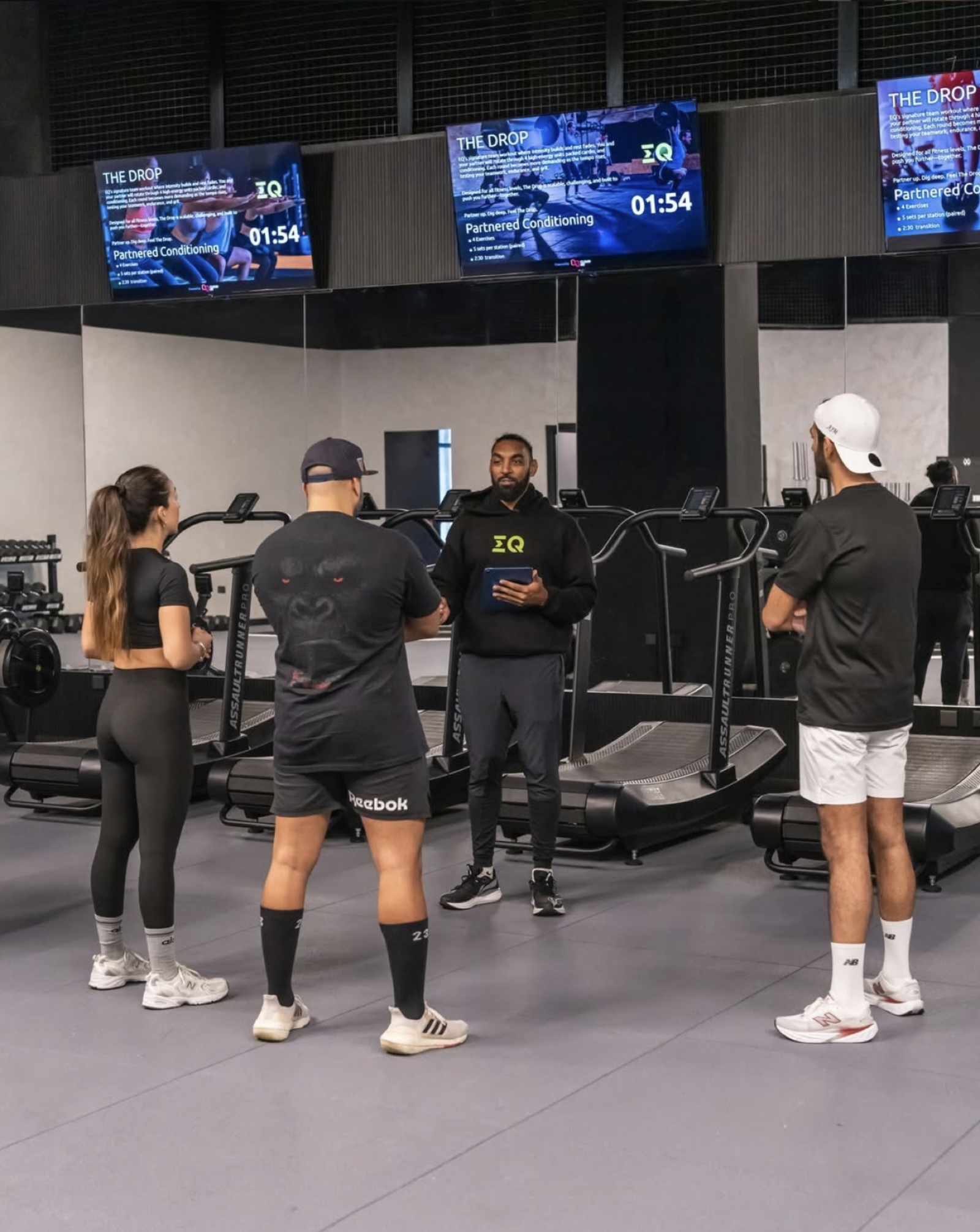 Equipt EQ shoot · branded Powerup plyo box stack